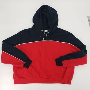 Divided H&M Lg‎ Wm's Hooded Black/Red/White Pullover. Excellent! #0623